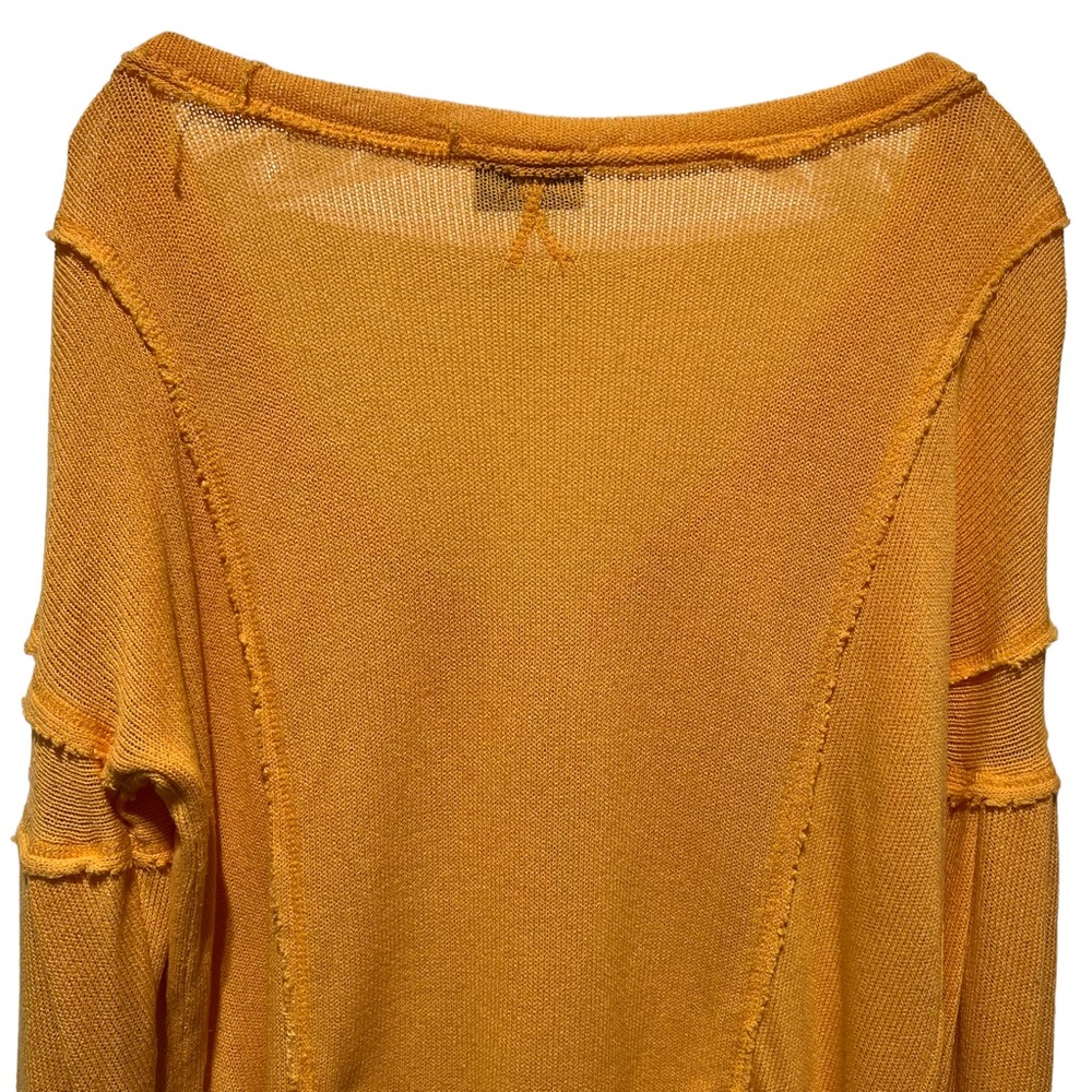 VICI Capitol Reef V-Neck Knit Pocket Top Yellow Sweater Top Small - Picture 8 of 13